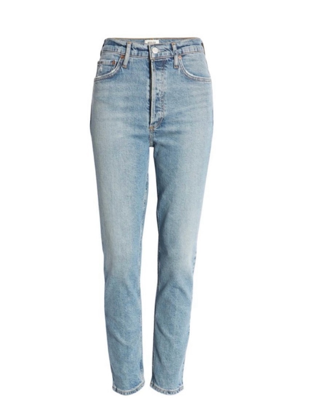 NWT Agolde light blue denim Nico high rise slim fit jeans 25